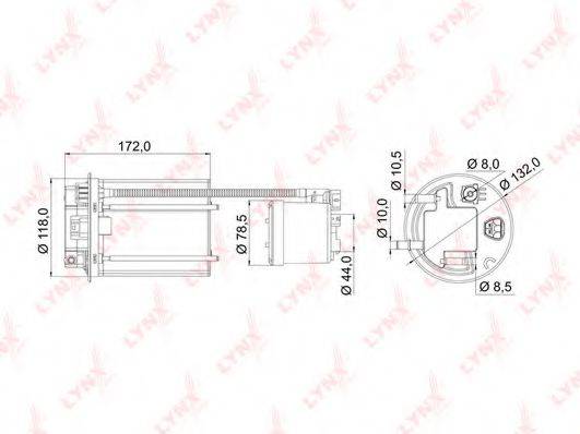 LYNXAUTO LF985M Паливний фільтр