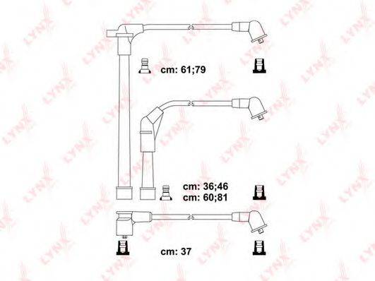LYNXAUTO SPC5720 Комплект дротів запалювання