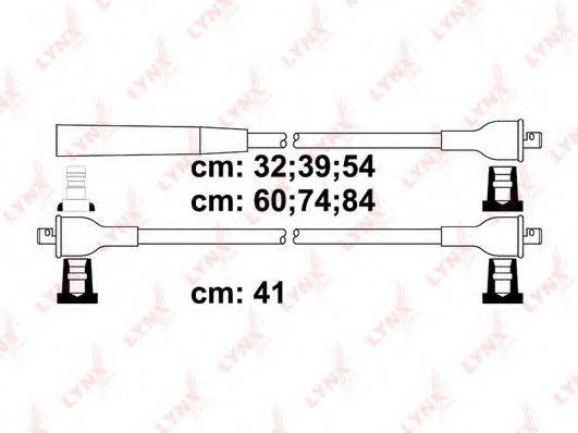 LYNXAUTO SPC5919 Комплект дротів запалювання