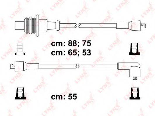 LYNXAUTO SPC6117 Комплект дротів запалювання