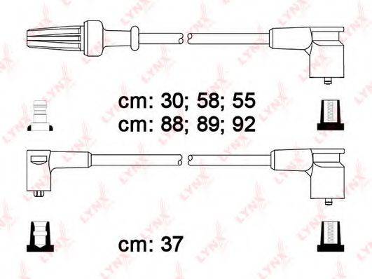 LYNXAUTO SPC6122 Комплект дротів запалювання