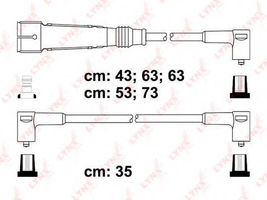 LYNXAUTO SPC8005 Комплект дротів запалювання