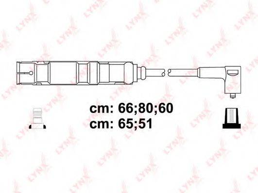 LYNXAUTO SPC8040 Комплект дротів запалювання