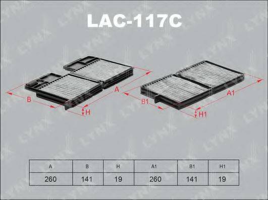 LYNXAUTO LAC117C Фільтр, повітря у внутрішньому просторі