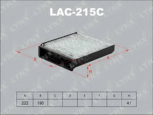 LYNXAUTO LAC215C Фільтр, повітря у внутрішньому просторі