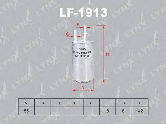 LYNXAUTO LF1913 Паливний фільтр