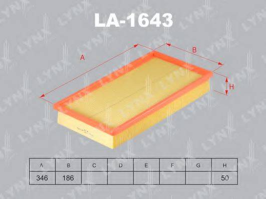 LYNXAUTO LA1643 Повітряний фільтр