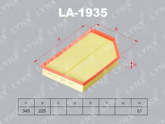 LYNXAUTO LA1935 Повітряний фільтр
