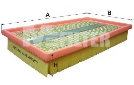 MFILTER K349 Повітряний фільтр