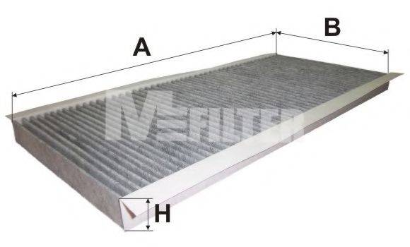 MFILTER K9073C Фільтр, повітря у внутрішньому просторі