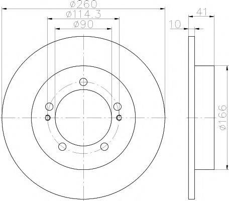 HELLA PAGID 8DD355116301 гальмівний диск