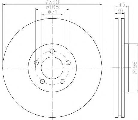 HELLA PAGID 8DD355113781 гальмівний диск