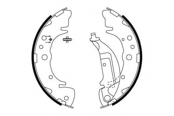 HELLA PAGID 8DB355000351 Комплект гальмівних колодок