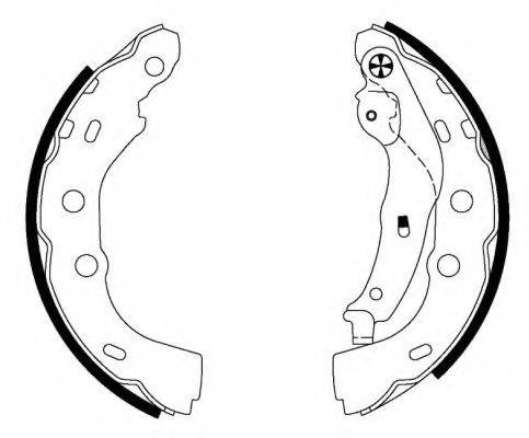 HELLA PAGID 8DB355000451 Комплект гальмівних колодок