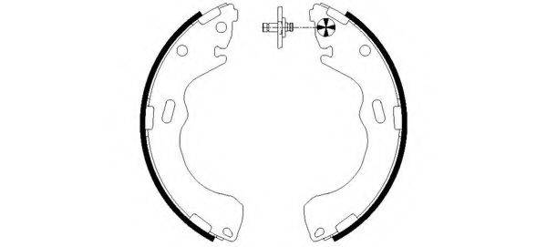 HELLA PAGID 8DB355002661 Комплект гальмівних колодок