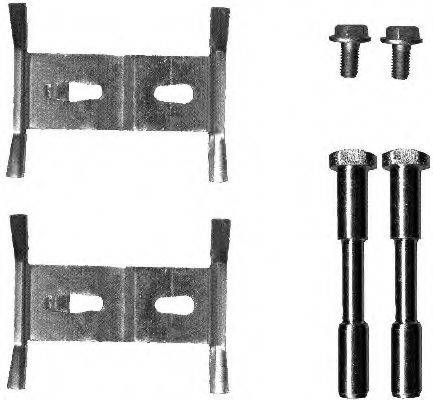 HELLA PAGID 8DZ355203181 Комплектуючі, колодки дискового гальма