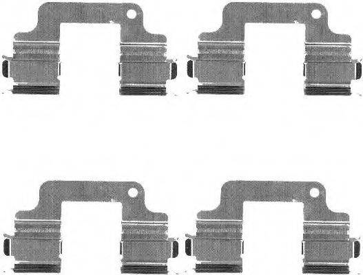 HELLA PAGID 8DZ355203371 Комплектуючі, колодки дискового гальма