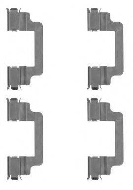 HELLA PAGID 8DZ355204731 Комплектуючі, колодки дискового гальма