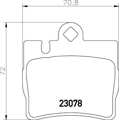 HELLA PAGID 8DB355008711 Комплект гальмівних колодок, дискове гальмо