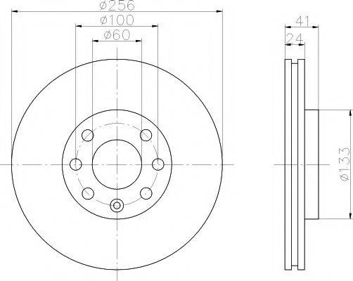 HELLA PAGID 8DD355106051 гальмівний диск