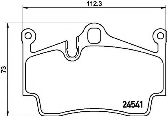 HELLA PAGID 8DB355013311 Комплект гальмівних колодок, дискове гальмо