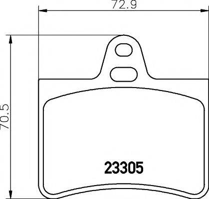 HELLA PAGID 8DB355019441 Комплект гальмівних колодок, дискове гальмо