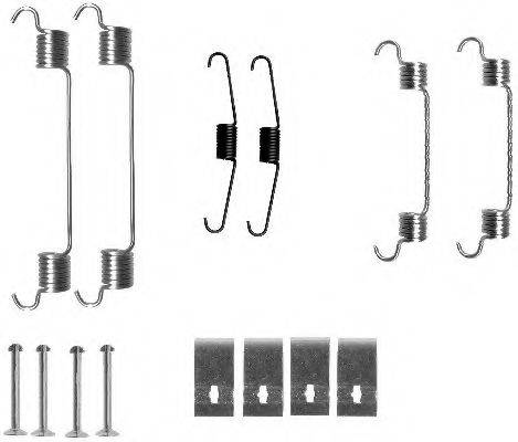 HELLA PAGID 8DZ355200731 Комплектуючі, гальмівна колодка