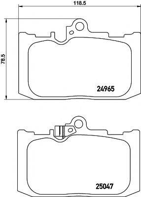 HELLA PAGID 8DB355019851 Комплект гальмівних колодок, дискове гальмо