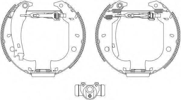 HELLA PAGID 8DB355004071 Комплект гальмівних колодок