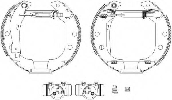 HELLA PAGID 8DB355003691 Комплект гальмівних колодок