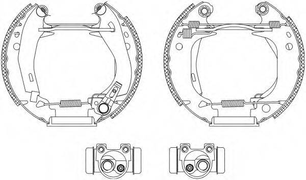 HELLA PAGID 8DB355003661 Комплект гальмівних колодок