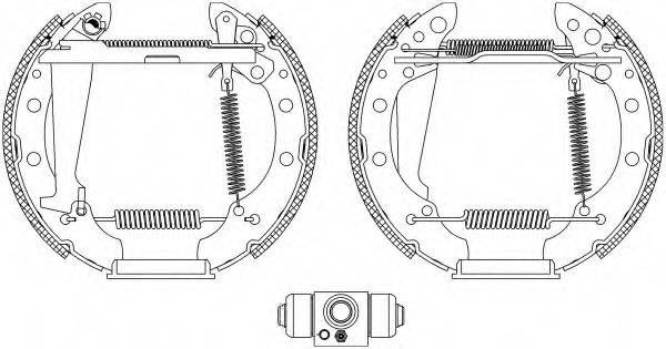 HELLA PAGID 8DB355004981 Комплект гальмівних колодок