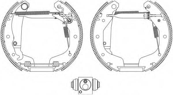 HELLA PAGID 8DB355004191 Комплект гальмівних колодок