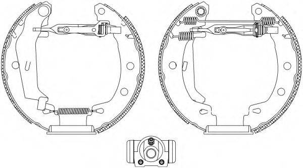 HELLA PAGID 8DB355004691 Комплект гальмівних колодок