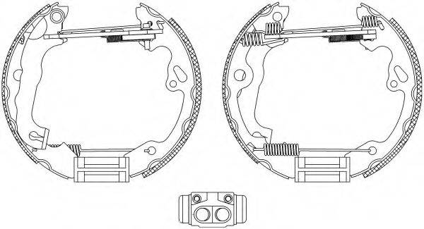 HELLA PAGID 8DB355005231 Комплект гальмівних колодок