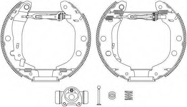 HELLA PAGID 8DB355004671 Комплект гальмівних колодок