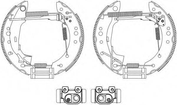 HELLA PAGID 8DB355004731 Комплект гальмівних колодок