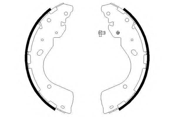 HELLA PAGID 8DB355022011 Комплект гальмівних колодок