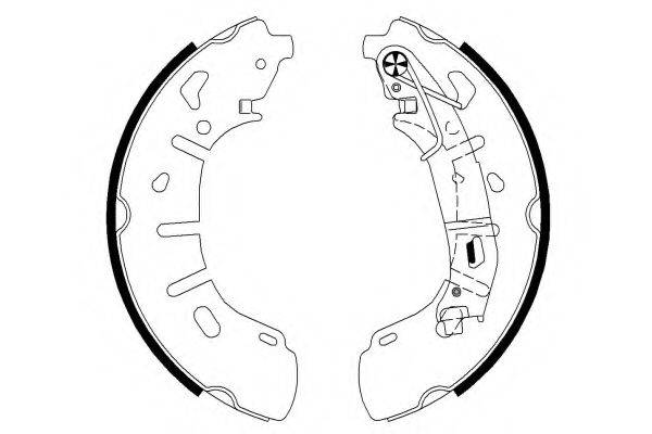 HELLA PAGID 8DB355022221 Комплект гальмівних колодок