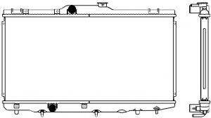 SAKURA AUTOMOTIVE 24621001 Радіатор, охолодження двигуна