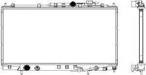 SAKURA AUTOMOTIVE 33211030 Радіатор, охолодження двигуна