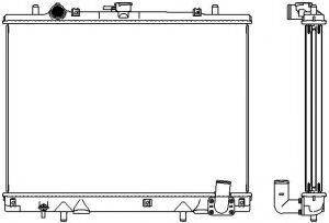 SAKURA AUTOMOTIVE 33221002 Радіатор, охолодження двигуна