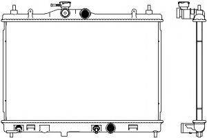 SAKURA AUTOMOTIVE 33411013 Радіатор, охолодження двигуна