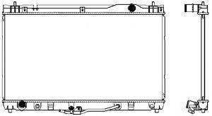 SAKURA AUTOMOTIVE 34611015 Радіатор, охолодження двигуна