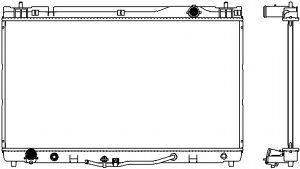 SAKURA AUTOMOTIVE 34611034 Радіатор, охолодження двигуна