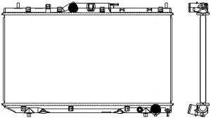 SAKURA AUTOMOTIVE 34611062 Радіатор, охолодження двигуна