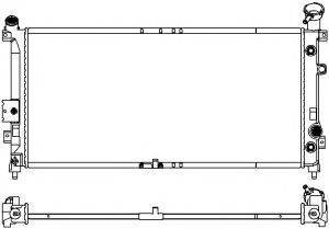 SAKURA AUTOMOTIVE 35711007 Радіатор, охолодження двигуна