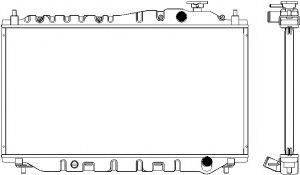 SAKURA AUTOMOTIVE 42111010 Радіатор, охолодження двигуна