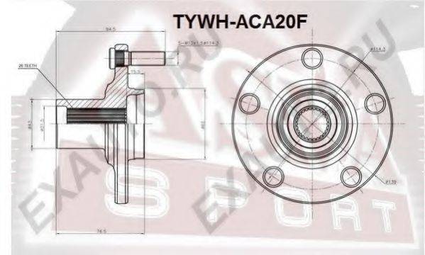 ASVA TYWHACA20F Маточина колеса