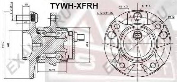 ASVA TYWHXFRH Маточина колеса